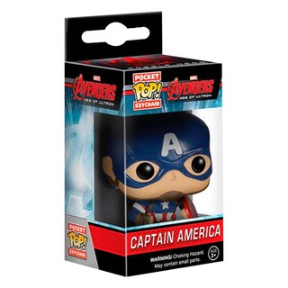 Foto 3 | Foto 3 | Llavero Capitán América Avengers Era De Ultron Marvel Funko Pop Keychain
