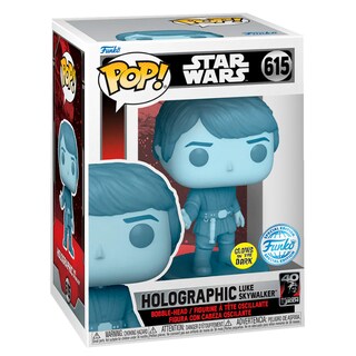 Foto 3 | Foto 3 | Figura Funko Pop Luke Skywalker Holograma 615 Glow Star Wars El Regreso del Jedi