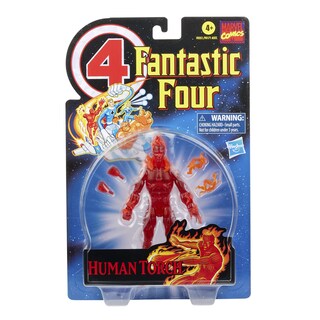 Foto 2 | Foto 2 | Figura de Acción Marvel Hasbro Legends Series Retro Antorcha Humana 15 cm - Venta Internacional