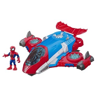Foto 1 | Foto 1 | Avión Playskool Heroes Marvel Super Hero Adventures Spider-Man Jetquarters - Venta Internacional
