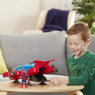 Foto 7 | Foto 7 | Avión Playskool Heroes Marvel Super Hero Adventures Spider-Man Jetquarters - Venta Internacional
