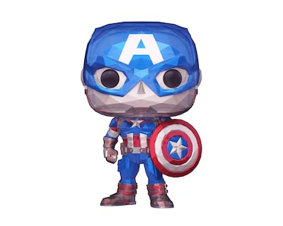 Foto 1 | Foto 1 | Funko Pop Disney Marvel Captain America 1268 Exclusive