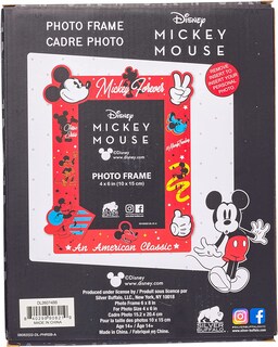 Foto 6 | Foto 6 | Marco De Fotos Plateado Buffalo Disney Mickey 4x6 - Venta Internacional.