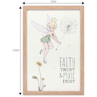 Foto 6 | Foto 6 | Decoración De Pared De Peter Pan Tinker Bell De Disney Con Marco De Madera - Venta Internacional.