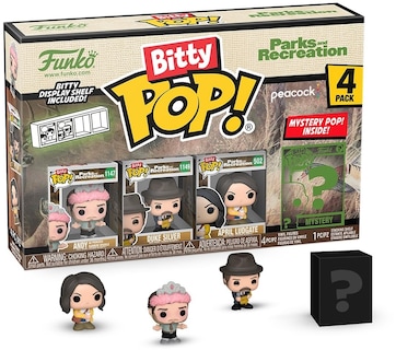 Foto 1 | Foto 1 | Paquete De 4 Minijuguetes Coleccionables Funko Bitty Pop! Parques Y Recreación - Venta Internacional.