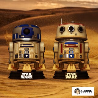 Foto 3 | Foto 3 | Juguete Funko Pop! Pack De 2 Unidades De Star Wars R2-d2 Y R5-d4 2023 - Venta Internacional.