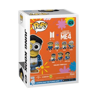Foto 3 | Foto 3 | Figura De Vinilo Funko Pop! Rocks Minions X Bts Jung Kook, 11 Cm - Venta Internacional.