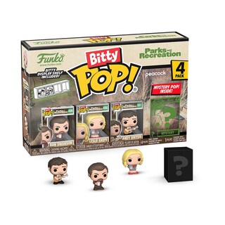 Foto 1 | Foto 1 | Paquete De 4 Minijuguetes Coleccionables Funko Bitty Pop! Parques Y Recreación - Venta Internacional.