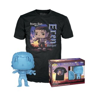 Foto 1 | Foto 1 | ¡funko Pop! & Tee Attack On Titan Eren Con Una Marca En Talla S - Venta Internacional.