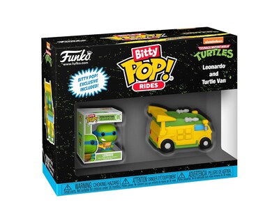 Foto 1 | Foto 1 | Set De Figuras Funko Bitty Pop Leonardo Turtle Van 2 Piezas