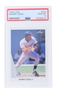 Foto 2 | Foto 2 | Tarjeta Coleccionable Toynk Mlb 1990 Leaf #220 Sammy Sosa Rc Psa 10 - Venta Internacional.
