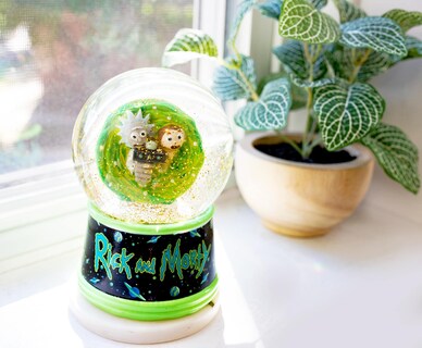 Foto 6 | Foto 6 | Bola De Nieve Plateada Buffalo Rick And Morty Portal Iluminada - Venta Internacional.