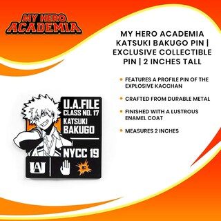 Foto 5 | Foto 5 | Pin Just Funky My Hero Academia Katsuki Bakugo 'kacchan' - Venta Internacional.