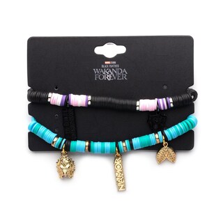 Foto 2 | Foto 2 | Set De Pulseras Marvel Black Panther Wakanda Forever Namor - Venta Internacional.