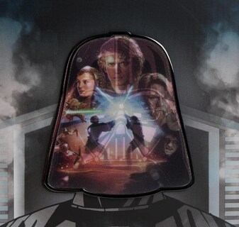 Foto 2 | Foto 2 | Alfiler Esmaltado Star Wars Darth Vader Lenticular De 3 Pulgadas - Venta Internacional.
