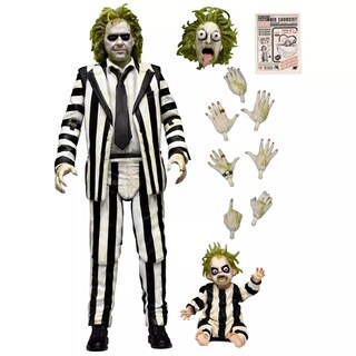 Foto 1 | Foto 1 | Ultimate Beetlejuice (2024) “striped Suit” – Figura De Acción De 7'' (≈ 18 cm) Por Neca