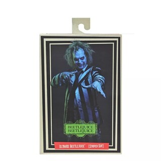Foto 3 | Foto 3 | Ultimate Beetlejuice (2024) “striped Suit” – Figura De Acción De 7'' (≈ 18 cm) Por Neca