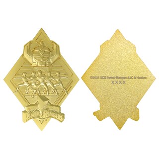 Foto 4 | Foto 4 | Medallón Fanattik Power Rangers Edición Limitada Chapado En Oro De 24 Quilates - Venta Internacional.