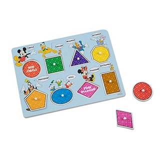 Foto 1 | Foto 1 | Venta Internacional - Melissa Y Doug Disney Mickey Mouse Clubhouse Formas Y Colores Pegzle De Madera (8 Pc)