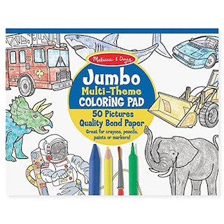 Foto 1 | Foto 1 | Venta Internacional - Melissa Y Doug Jumbo De 50 Páginas Para Colorear Para Niños De 50 Páginas - Espacio, Tiburones, De