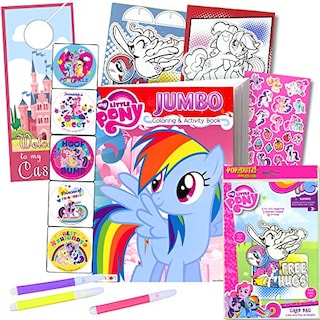 Foto 1 | Foto 1 | Venta Internacional-my Little Pony Coloring Book Con Take-n-play Set-book Para Colorear De 96 Páginas, My Little Pony Y