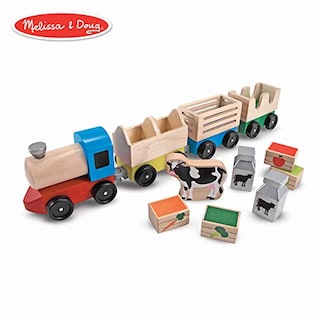 Foto 1 | Foto 1 | Venta Internacional - Juego De Juguetes De Melissa & Doug Wooden Farm Train (empaque De Comercio Electrónico)