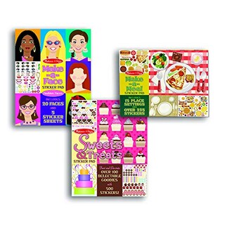 Foto 1 | Foto 1 | Venta Internacional-melissa & Doug Sticker Pads Juego: Dulces Y Golosinas, Moda De Make-a-face Y Make-a-melel