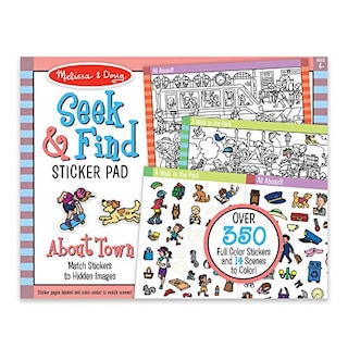 Foto 1 | Foto 1 | Venta Internacional - Melissa Y Doug Seek Y Find Find Sticker Pad - Alrededor De La Ciudad (más De 400 Calcomanías, 14 E