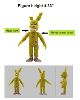 Foto 4 | Foto 4 | Venta Internacional-Juego de 6 Figuras de Acción Toysvill Fnaf