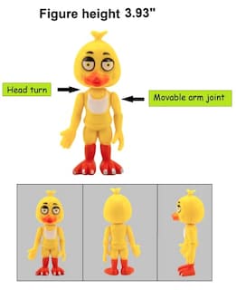 Foto 5 | Foto 5 | Venta Internacional-Juego de 6 Figuras de Acción Toysvill Fnaf