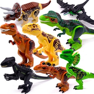 Foto 5 | Foto 5 | Figuras De Dinosaurios Building Block Jurassic World Raptor Mini 2 - Venta Internacional.