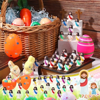 Foto 3 | Foto 3 | Minifigurita De Goma De Jesús Sumind, 50 Unidades, Obsequios Para Fiestas De Pascua - Venta Internacional.