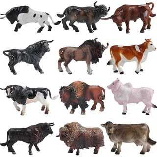 Foto 1 | Foto 1 | Set De Minifiguritas De Animales De Vaca Tudou De Farm Toy, 12 Unidades Para Niños A Partir De 3 Años - Venta Internacional.
