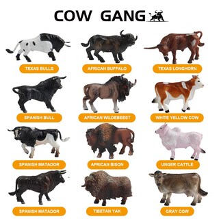 Foto 2 | Foto 2 | Set De Minifiguritas De Animales De Vaca Tudou De Farm Toy, 12 Unidades Para Niños A Partir De 3 Años - Venta Internacional.