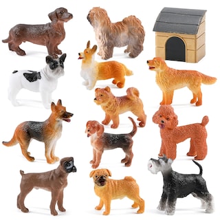 Foto 1 | Foto 1 | Set De Juego Dog Figures Mini Tudou Con Caseta Para Perros, 12 Piezas - Venta Internacional.