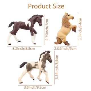 Foto 4 | Foto 4 | Juego De Muñecos De Animales Toymany Horse, 3-4 Pulgadas, 6 Unidades Para Niños - Venta Internacional.