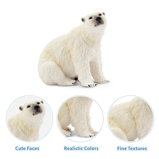 Foto 5 | Foto 5 | Figura De Juguete Toymany De La Familia De Osos Polares, 6 Unidades, Para Niños Mayores De 3 Años - Venta Internacional.