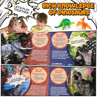 Foto 4 | Foto 4 | Toy Sound Book + 12 Figuras De Dinosaurios De Juguete Para Niños De 3 A 6 Años - Venta Internacional.