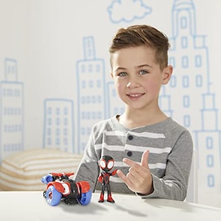 Foto 6 | Foto 6 | Figura de Acción Y Vehículo Tecno-racer Marvel Spidey Miles - Venta Internacional