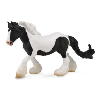 Foto 1 | Foto 1 | Figura de Animal de Juguete de Vinilo Collecta Piebald Gypsy Mare en Blanco y Negro - Venta Internacional