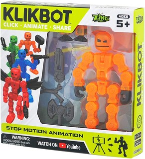 Foto 6 | Foto 6 | Figura de Juguete Animada En Stop Motion Zing Klikbot Cannon - Venta Internacional