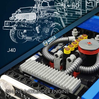 Foto 4 | Foto 4 | Bloques de Construcción Toy Nifeliz Off-road Pickup J40 Land Cruiser - Venta Internacional