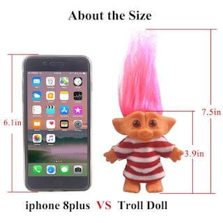 Foto 5 | Foto 5 | Muñeco Troll Yintlilocn Vintage con Pelo Rojo - Venta Internacional