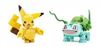 Foto 4 | Foto 5 | Set de Construcción Pokémon Pikachu Contra Bulbasaur De Toy Mega Construx - Venta Internacional