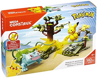 Foto 5 | Foto 6 | Set de Construcción Pokémon Pikachu Contra Bulbasaur De Toy Mega Construx - Venta Internacional
