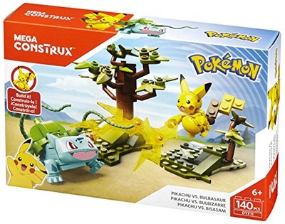 Foto 6 | Foto 7 | Set de Construcción Pokémon Pikachu Contra Bulbasaur De Toy Mega Construx - Venta Internacional