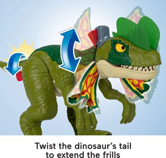 Foto 3 | Foto 3 | Dinosaurio De Juguete Fisher-price Imaginext Jurassic World Dilophosaurus - Venta Internacional.