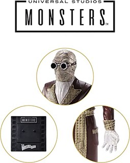 Foto 5 | Foto 5 | Figura De Acción Bendyfigs Universal Monsters Invisible Man - Venta Internacional.