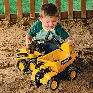 Foto 3 | Foto 3 | Excavadora John Deere Big Scoop Para Camión De Juguete Con Plataforma Basculante - Venta Internacional.