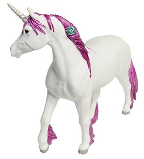 Foto 2 | Foto 2 | Figura De La Colección Mythical Realms De Safari Ltd., Unicornio Rosa - Venta Internacional.